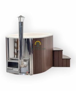 Ofuro hot tub with integrated heater