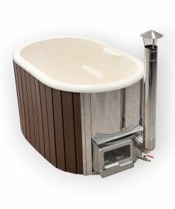 Ofuro hot tub with integrated heater