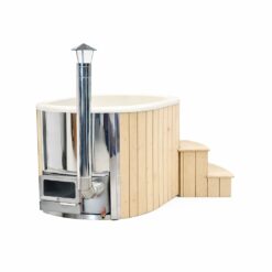 Fiberglass Ofuro hot tub 120 cm x 190 cm with integrated heater