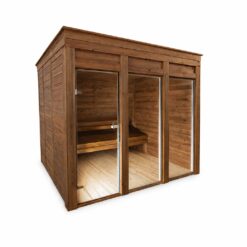 Eco sauna 2.4 m x 2.4 m - thermo wood