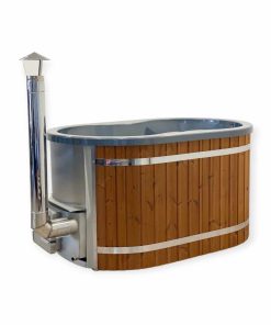 Ofuro hot tub with integrated heater and acrylic insert
