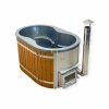 Ofuro hot tub with integrated heater and acrylic insert