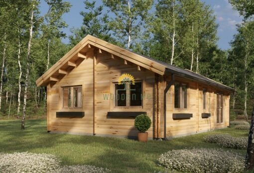 Wooden Cabin: Woodland 54 m²