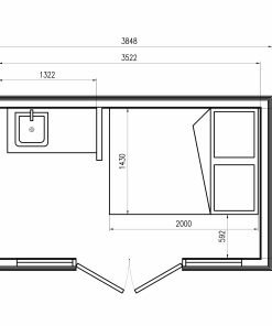 Mo-House 7.12 m² (Assembled and ready to use) - PLAN