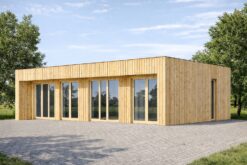 Wooden tiny house KAYA 3 (44 mm + wooden cladding), 70 m²