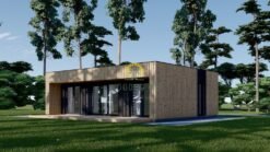 Wooden House KAYA 1 -Tiny (44 mm + Wooden Cladding), 48 m²
