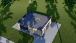 Wooden House KAYA 1 -Tiny (44 mm + Wooden Cladding), 48 m²