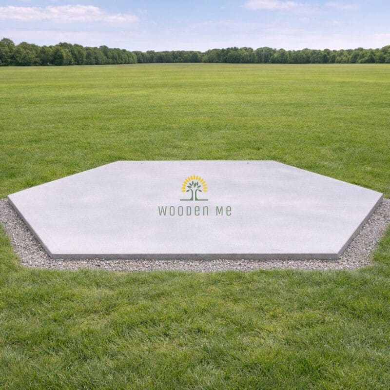Concrete BBQ hut base