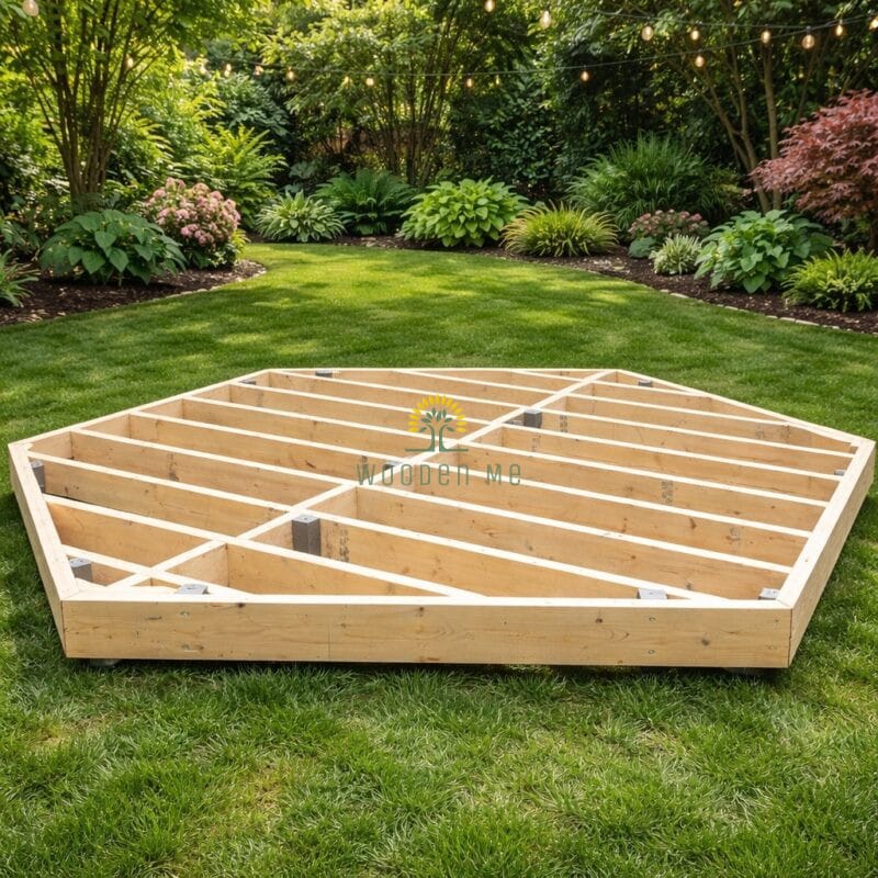 Pegged BBQ hut base example