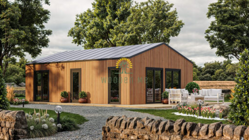 Insulated Timber Cabin Kaia 9.34 × 6.14 m