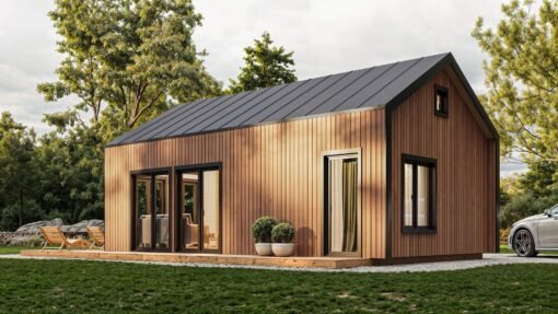 Insulated Tiny House Solari 5.96 × 7.60 m
