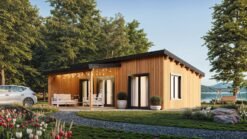 Insulated Modern Cabin Verno 7.74 × 5.34 m