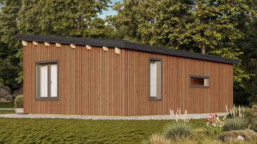 Insulated Modern Cabin Verno 7.74 × 5.34 m
