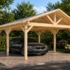 Carport with Classic Gable Roof