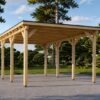 Flat Roof Carport (3 × 6 m) – 18 m²