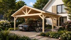 Carport with Classic Gable Roof
