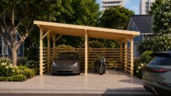 Double Carport-Mars 30 m²