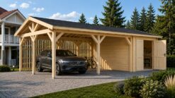 Double Carport + Storage 44 mm | 5.7 × 7.9 m